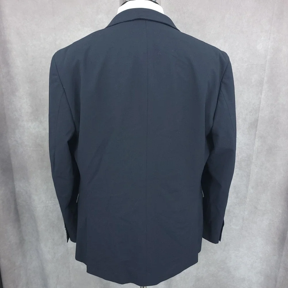 JF J. Ferrar Sports Coat Mens 44R‎ Blue Slim Fit Blazer Jacket 2 Buttons Vented